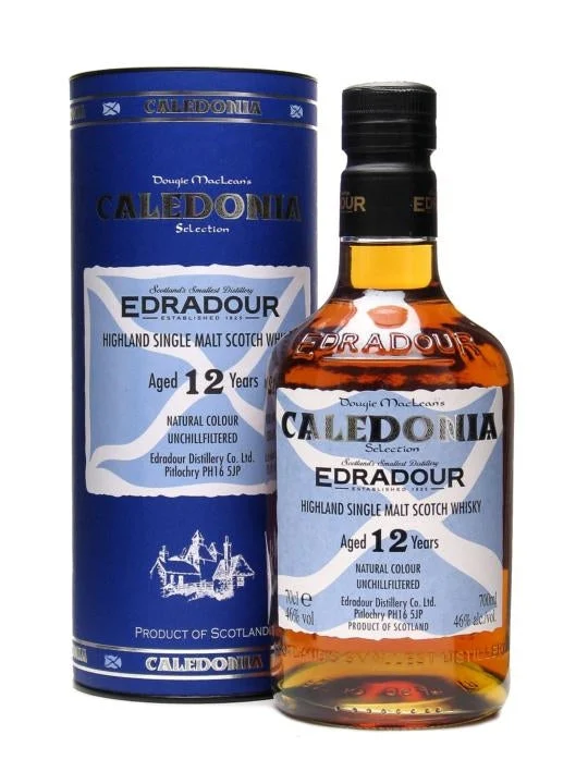 Edradour Caledonia 12 Year Old Highland Single Malt Scotch Whisky - Whiskey