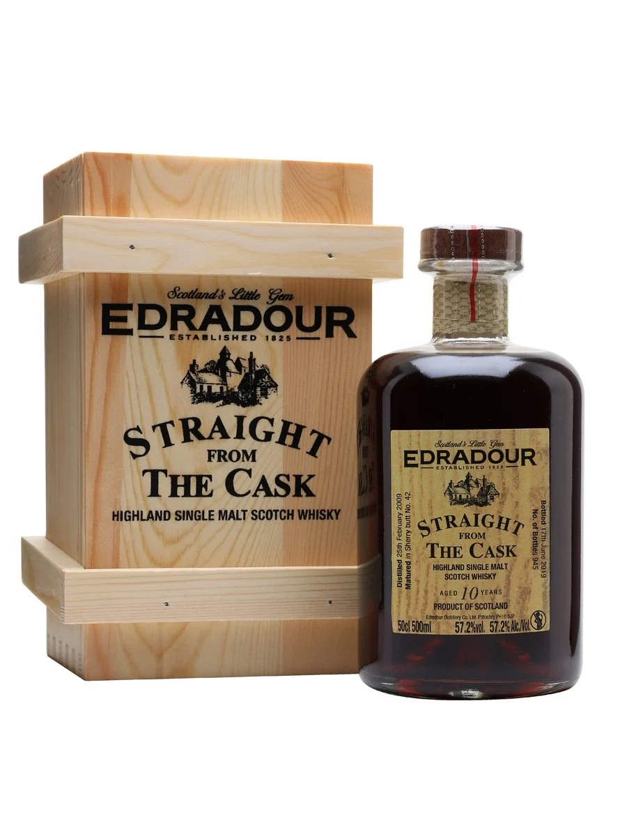 Edradour 2009 10 años Sherry Cask Highland Whisky escocés de malta única | 500ML