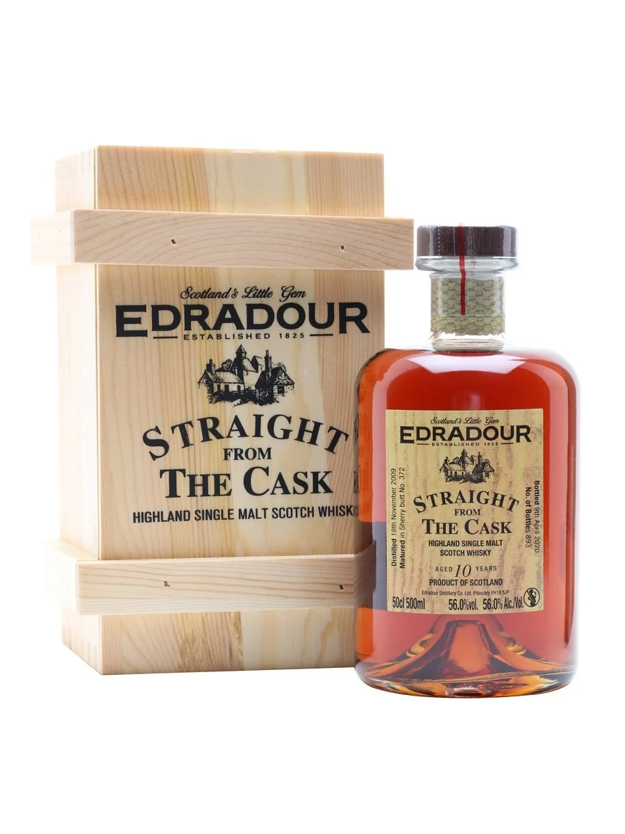 Edradour 2009 Whisky escocés de pura malta Sherry Butt Highland de 10 años | 500ML
