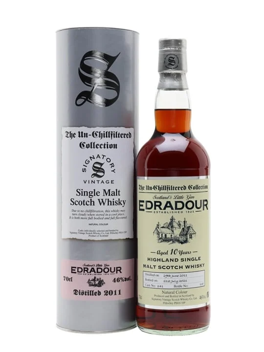 Edradour 10 Year Old (D.2011, B.2022) Cask No.481 Signatory Vintage Scotch Whisky | 700ML - Whiskey