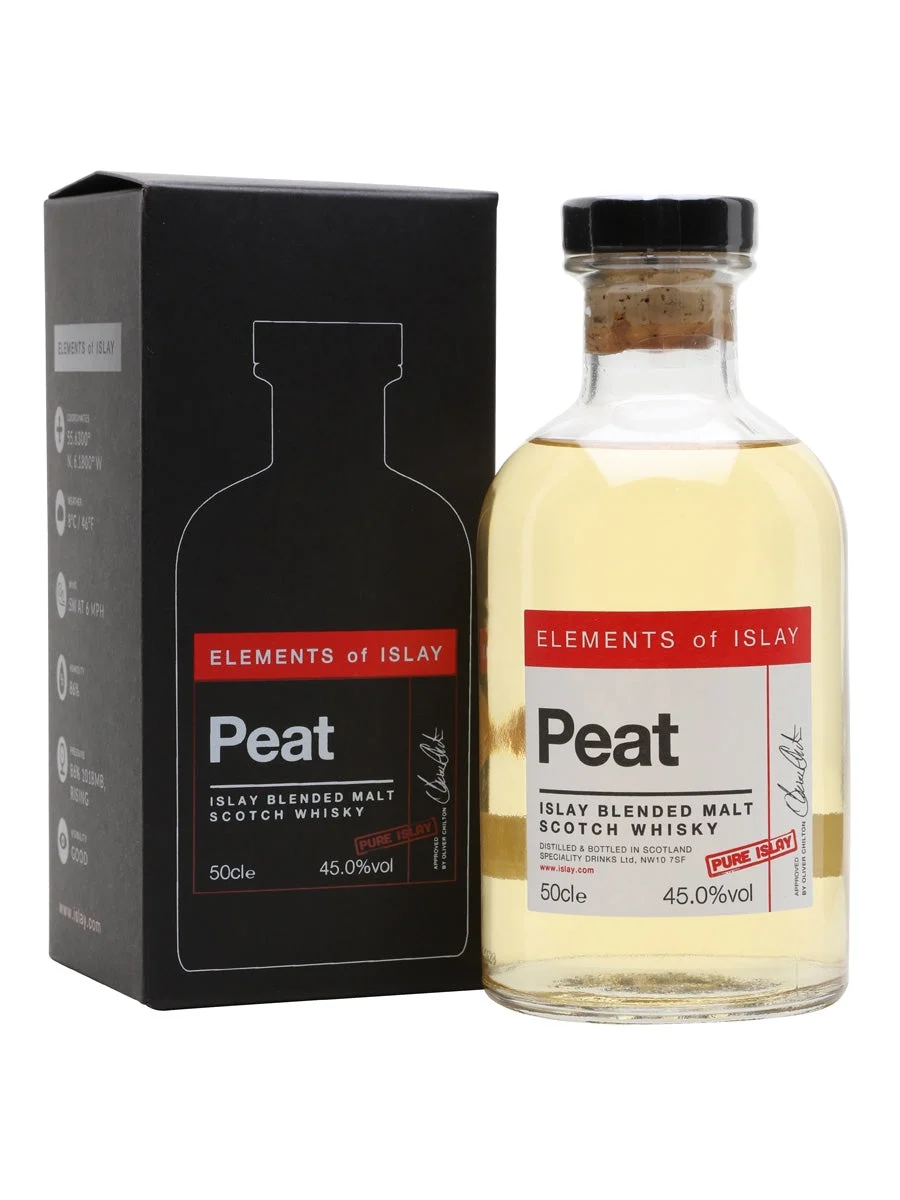Peat (Pure Islay) Elements of Islay Islay Blended Malt Scotch Whisky | 500ML - Whiskey