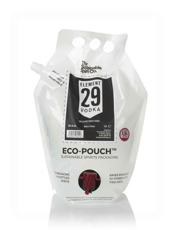 Element 29 Vodka Eco-Pouch (The Sustainable Spirit Co.) Vodka en inglés | 2.8L