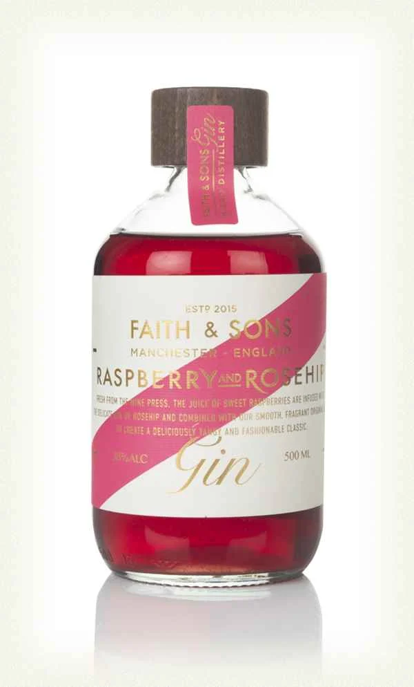 Faith & Sons Ginebra de frambuesa y rosa mosqueta | 500ML