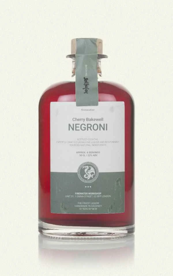 Firewater Cherry Bakewell Negroni English Cocktail | 500ML