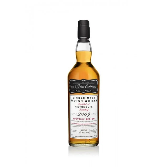 Miltonduff 2009 First Editions Single Malt Scotch Whisky - Whiskey