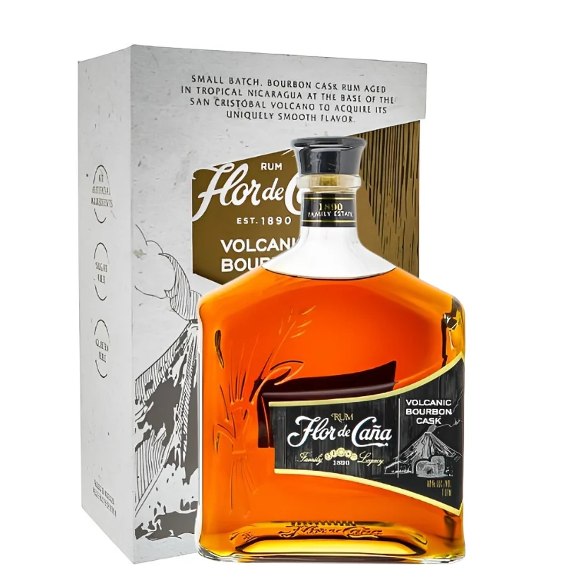 FLOR DE CAÑA VOLCANIC BOURBON BARREL 1L. - Flor de Caña