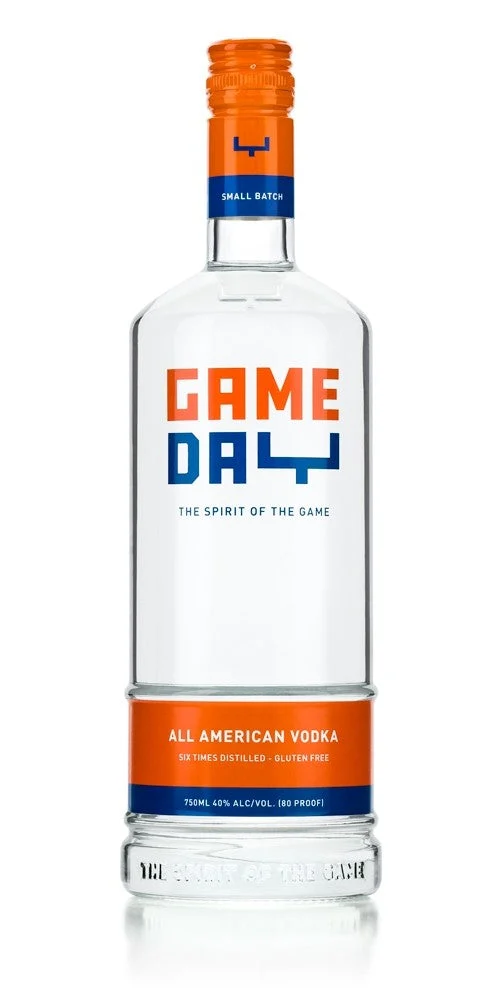GameDay Vodka de naranja y azul