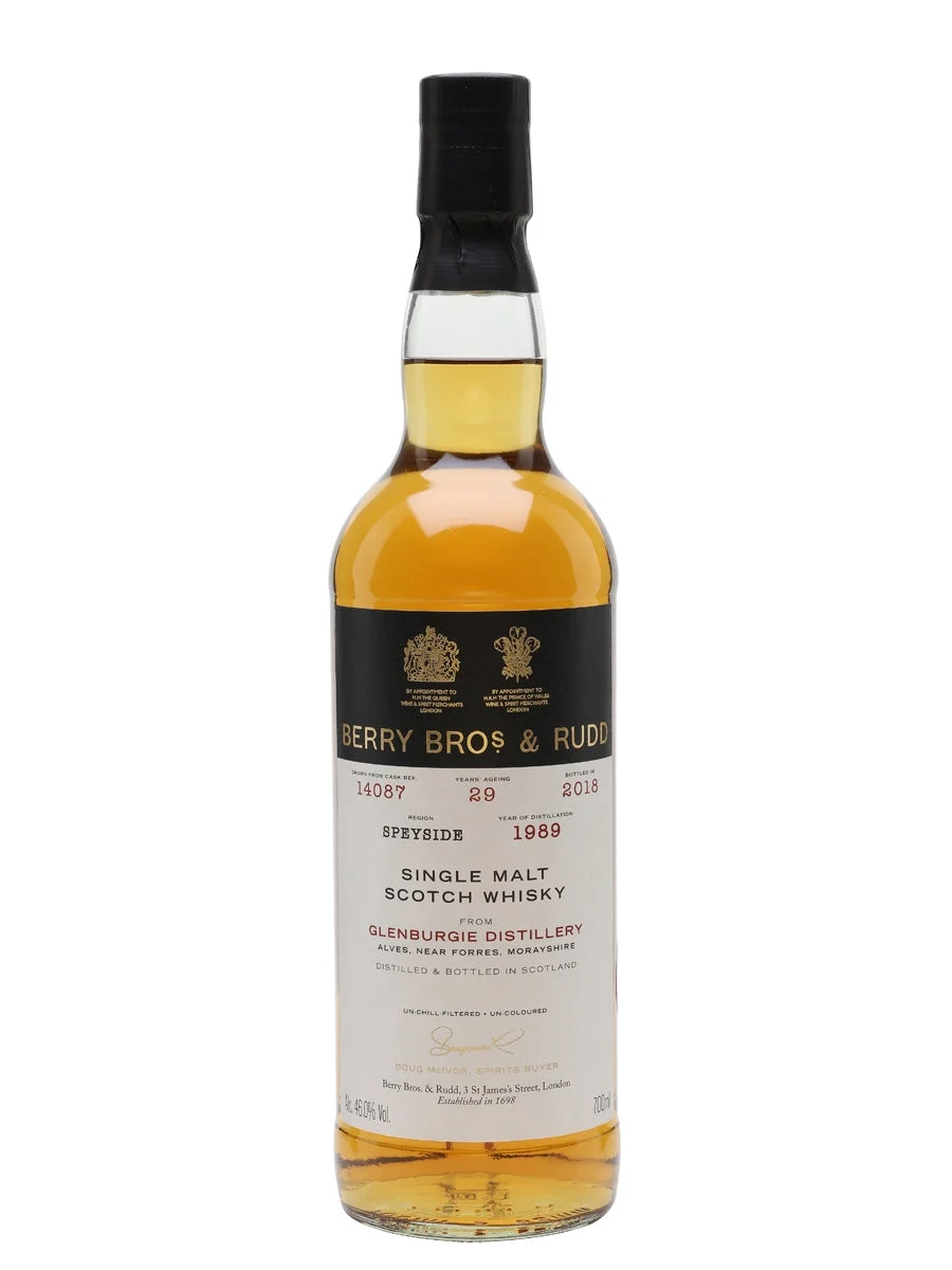 Glenburgie 1989 29 Year Old Berry Brothers and Rudd Speyside Single Malt Scotch Whisky | 700ML - Whiskey