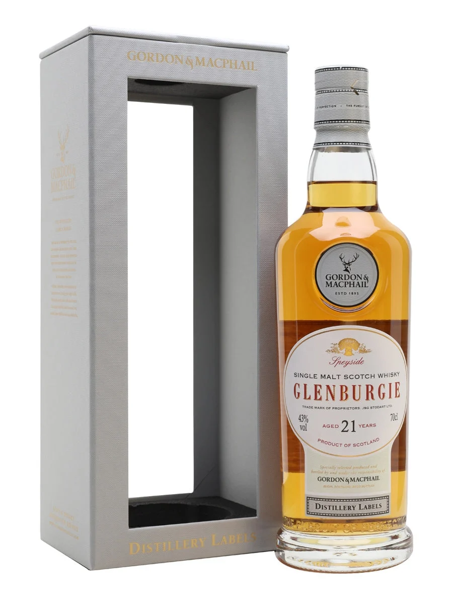 Glenburgie 21 Year Old Bot.2018 G&M Distillery Labels Speyside Single Malt Scotch Whisky | 700ML - Whiskey