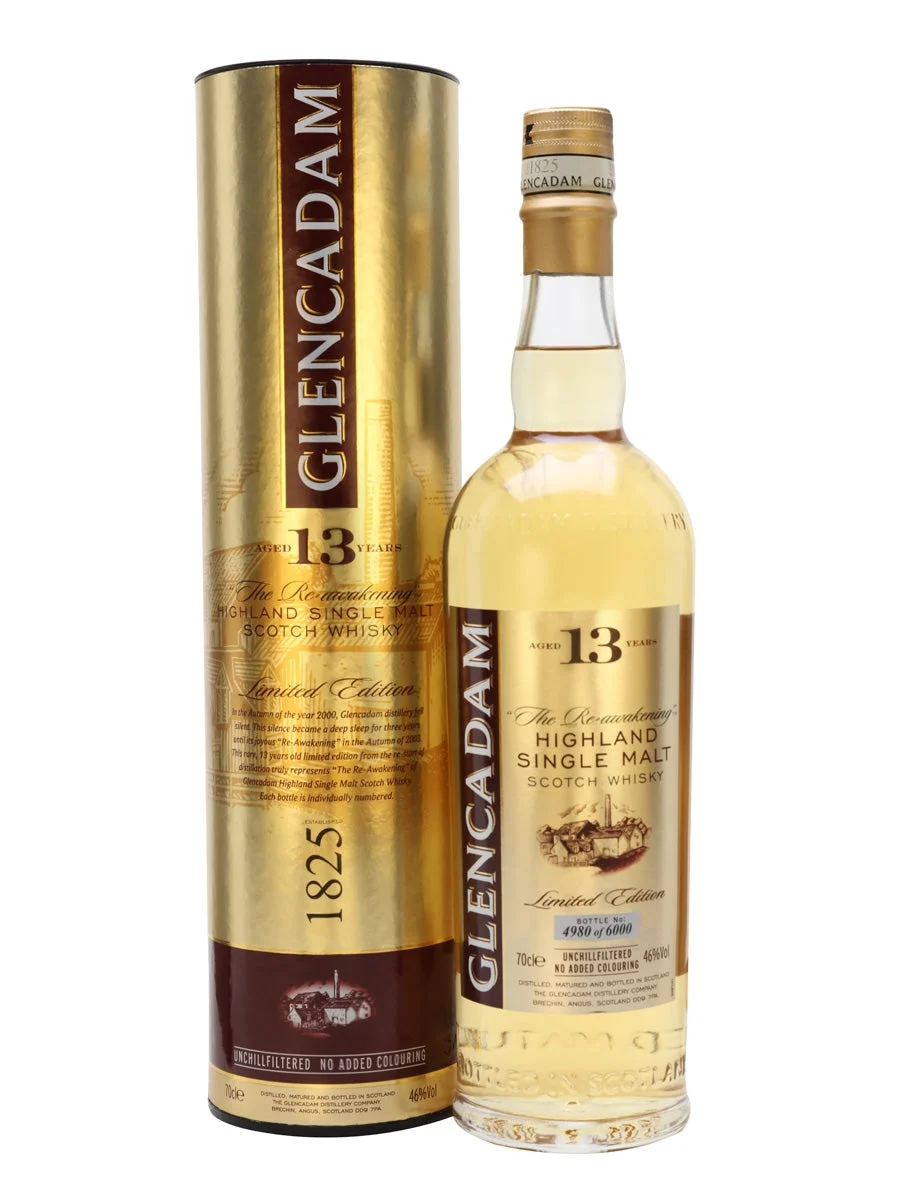 Glencadam 13 Year Old The Re-Awakening Single Malt Scotch Whiskey