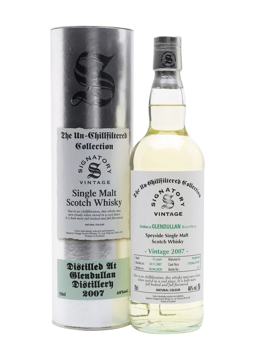 Glendullan 2007 Whisky escocés de malta única Signatario de Speyside de 12 años | 700ML