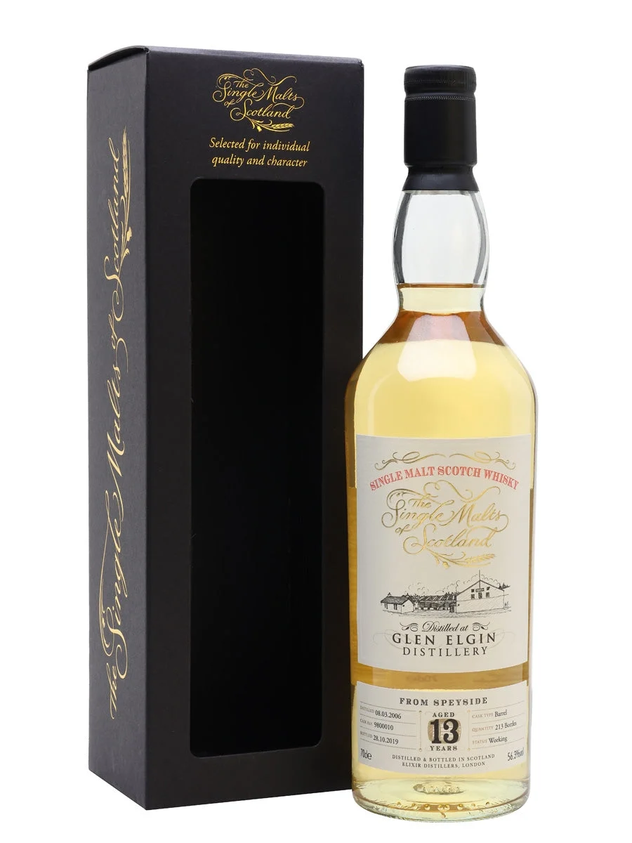 Glen Elgin 2006 13 años Single Malts of Scotland Whisky escocés Speyside Single Malt | 700ML - Whiskey