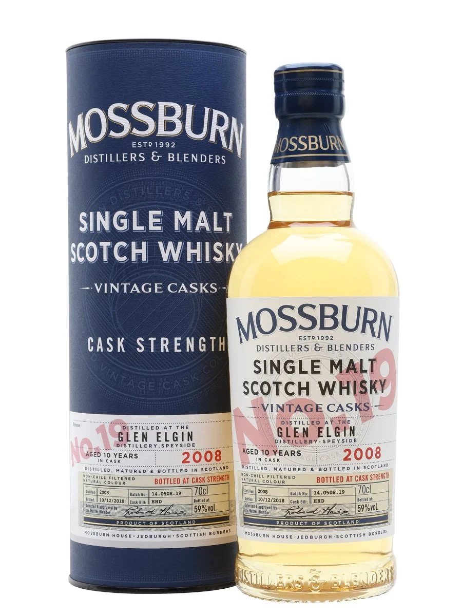 Glen Elgin 2008 10 Year Old Vintage Casks #19 Mossburn Speyside Single Malt Scotch Whisky | 700ML - Whiskey