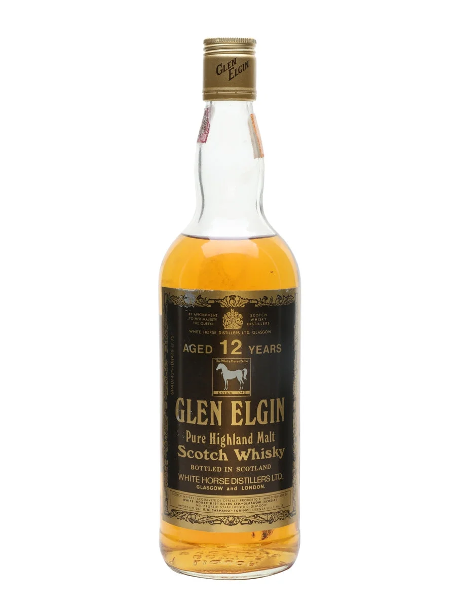 Glen Elgin 12 Year Old Bot.1970s Speyside Single Malt Scotch Whisky - Whiskey