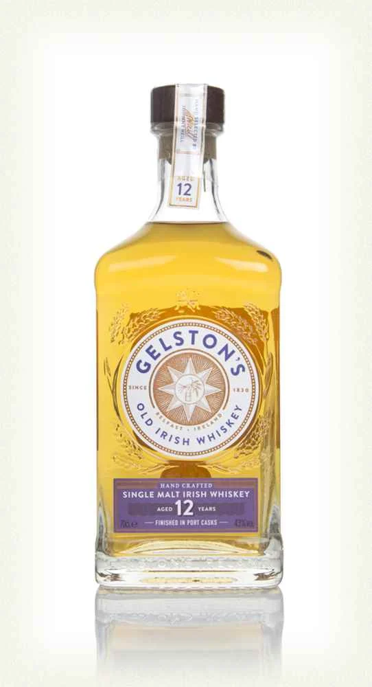 Whisky irlandés Gelston's de 12 años con acabado en barrica de puerto | 700ML