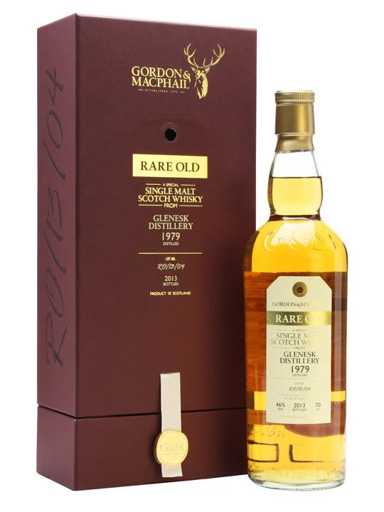 Glenesk 1979 33 Year Old Rare Old Gordon & Macphail Highland Single Malt Scotch Whisky | 700ML - Whiskey