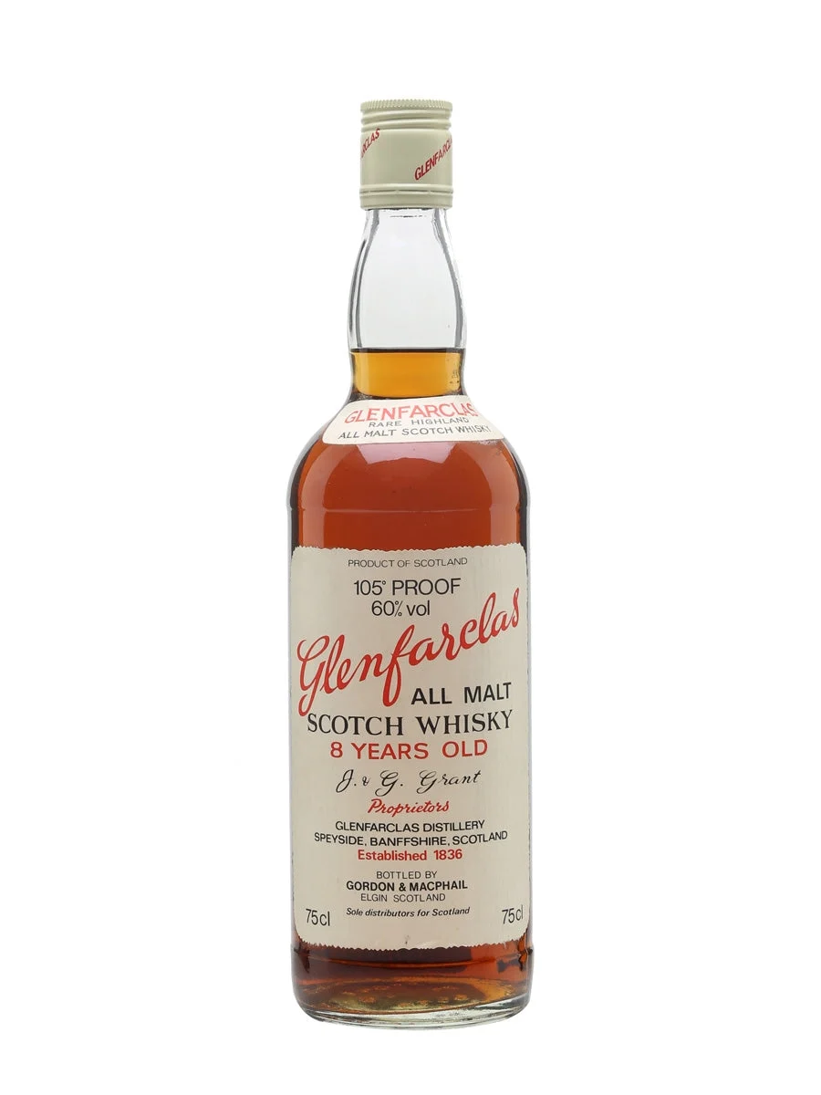 Glenfarclas 8 Year Old Bot.1980s G&M Speyside Single Malt Scotch Whisky - Whiskey