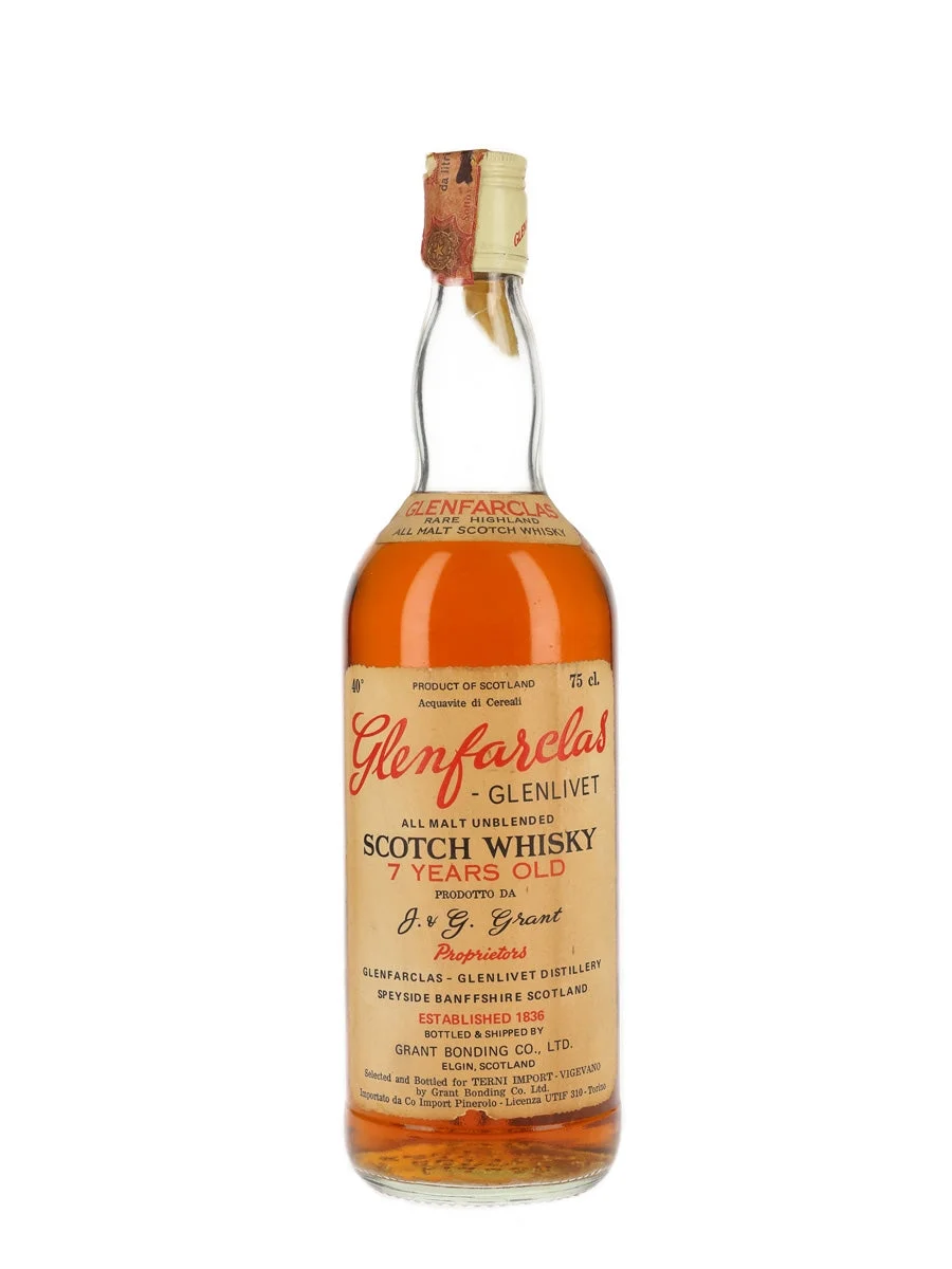 Glenfarclas-Glenlivet 7 Year Old Bot.1970s Speyside Single Malt Scotch Whisky