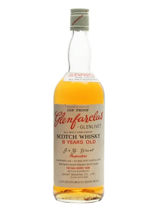 Glenfarclas 8 Year Old '105' Bot.1970s Speyside Single Malt Scotch Whisky - Whiskey