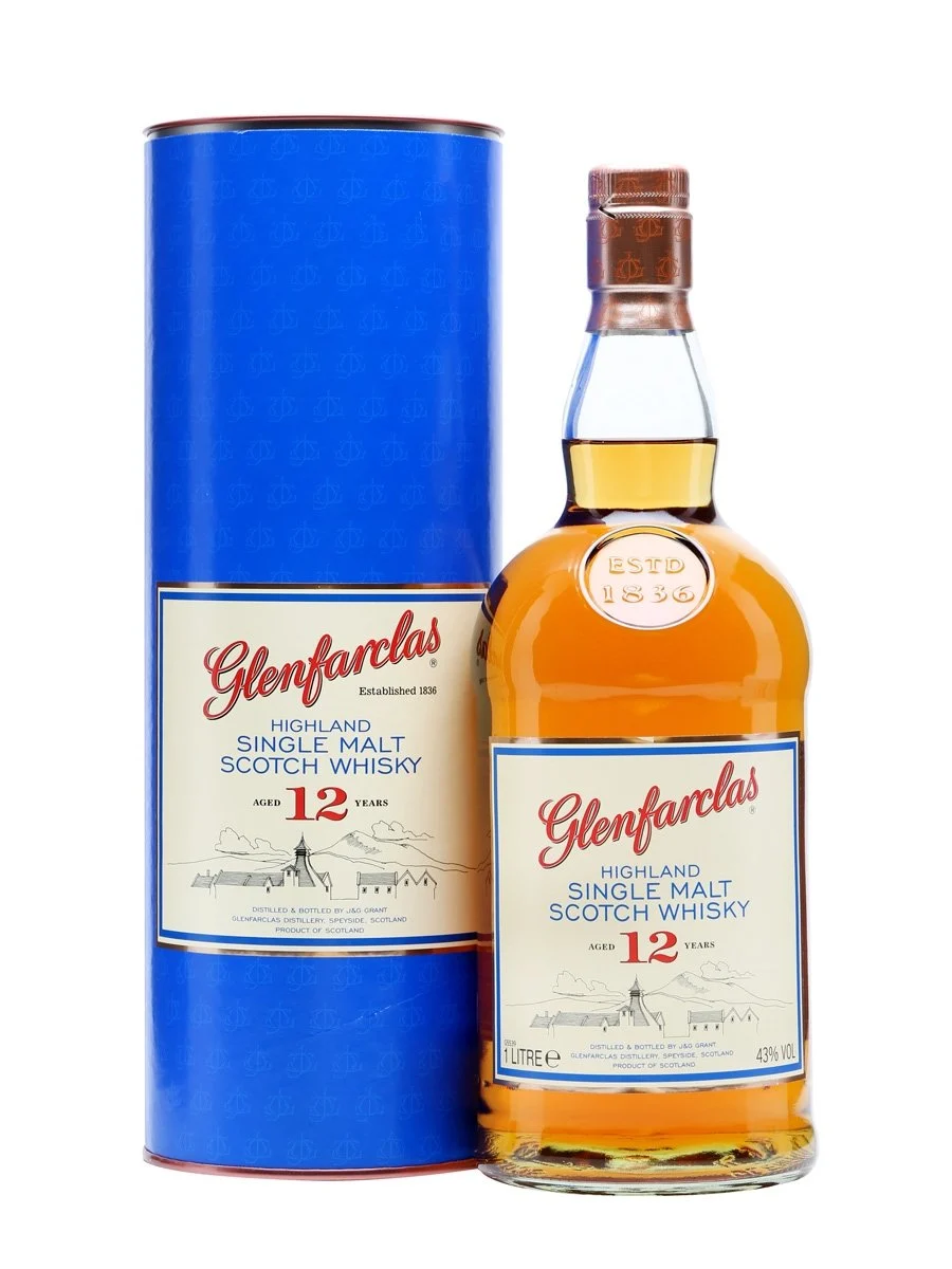 Glenfarclas 12 Year Old Speyside Single Malt Scotch Whisky | 1L - Whiskey