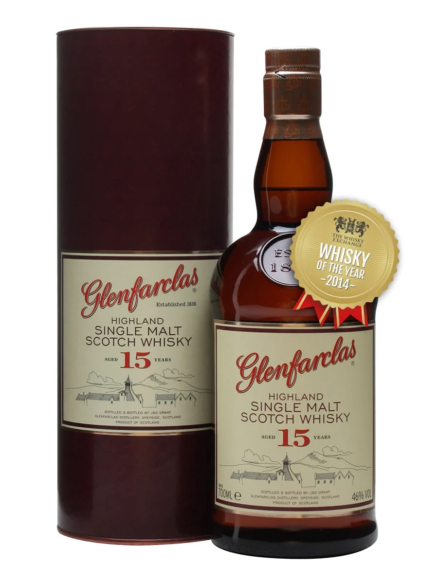 Glenfarclas 15 Year Old Speyside Single Malt Scotch Whisky - Whiskey