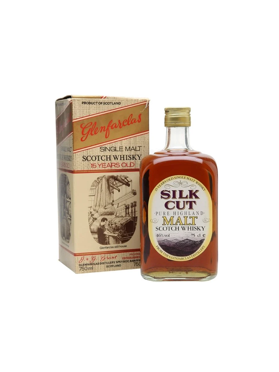 Glenfarclas 15 Year Old Silk Cut Bot.1980s Speyside Single Malt Scotch Whisky - Whiskey