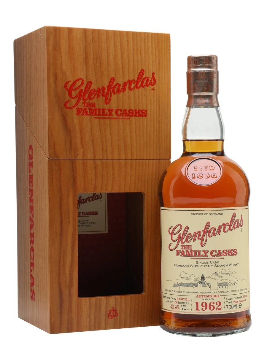 Glenfarclas 1962 Family Casks A14 Cask # 4126 Whisky escocés de malta única de Speyside | 700ML