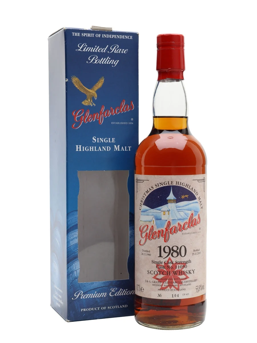 Glenfarclas 1980 22 Year Old Christmas Single Malt Speyside Single Malt Scotch Whisky | 700ML - Whiskey