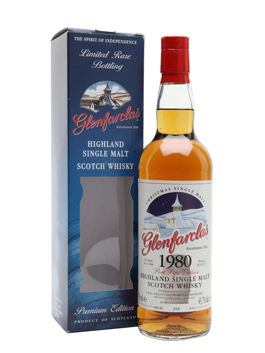 Glenfarclas 1980 32 Year Old Christmas Single Malt Speyside Single Malt Scotch Whisky | 700ML - Whiskey