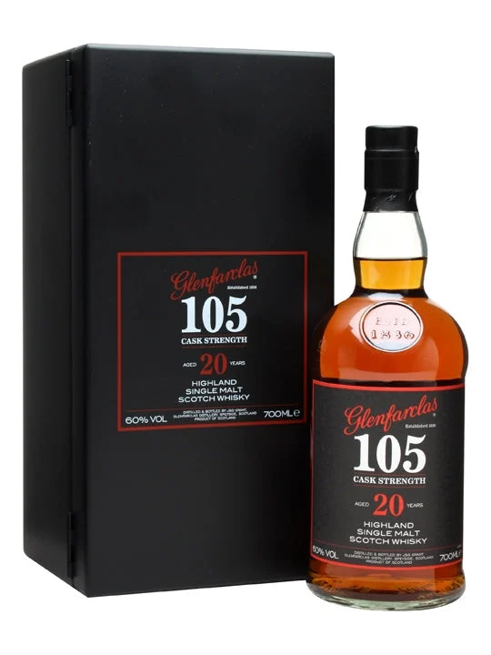 Glenfarclas 105 20 Year Old Speyside Single Malt Scotch Whisky | 700ML - Whiskey