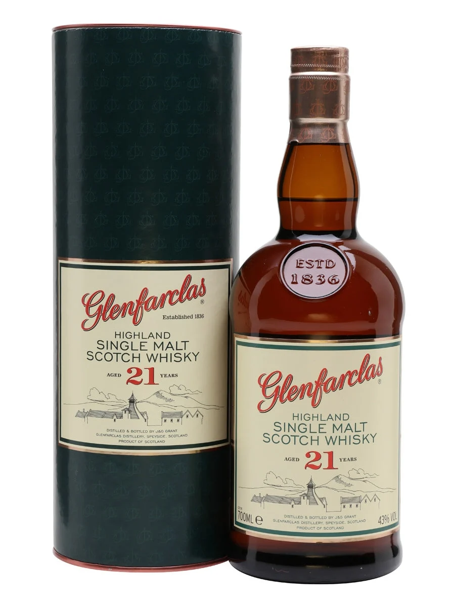 Glenfarclas 21 Year Old Speyside Single Malt Scotch Whisky | 700ML - Whiskey