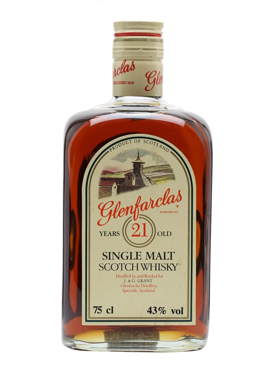 Glenfarclas 21 Year Old Bot.1980s Speyside Single Malt Scotch Whisky - Whiskey