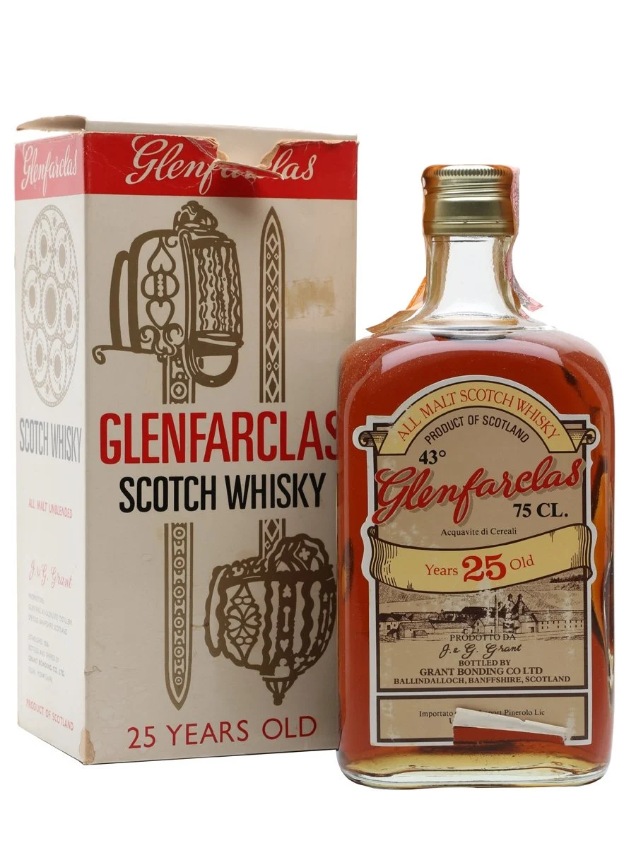 Glenfarclas 25 Year Old Bot.1970s Speyside Single Malt Scotch Whisky - Whiskey