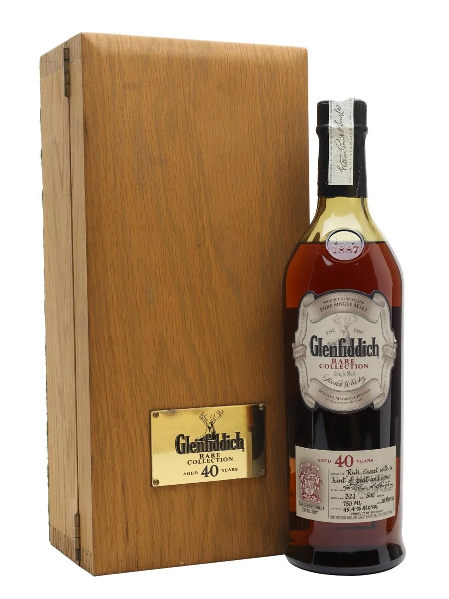 Glenfiddich 40 Year Old Bot.2002 Lowland Single Malt Scotch Whisky - Whiskey