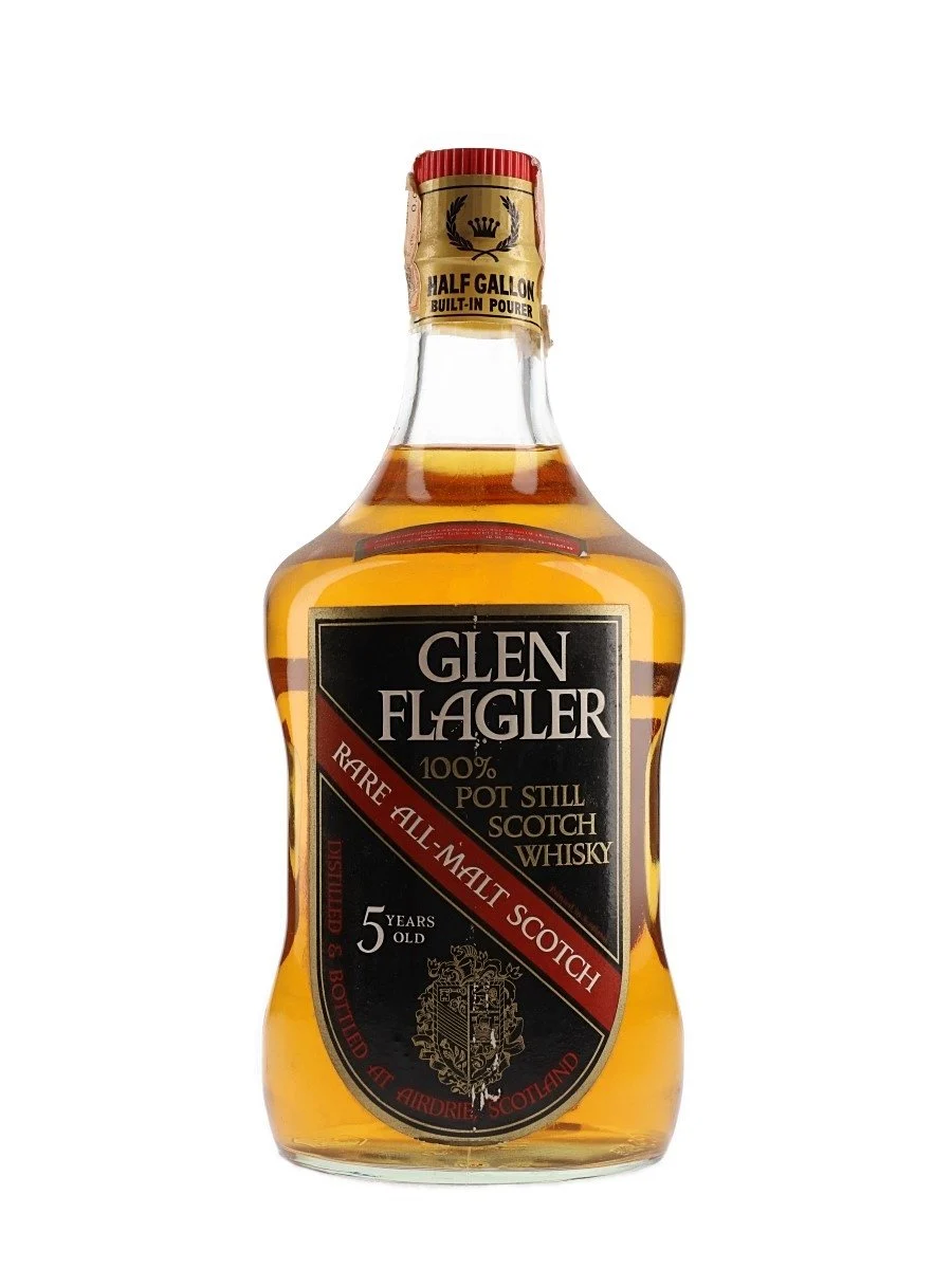 Glen Flagler 5 años Bot.Whisky escocés de malta simple de tierras bajas de los años 80 | 2L