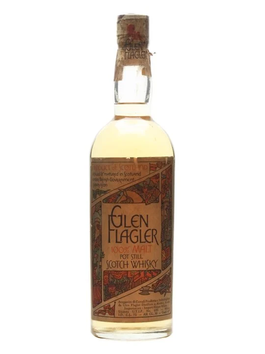 Glen Flagler Bot.1970s Lowland Single Malt Scotch Whisky - Whiskey