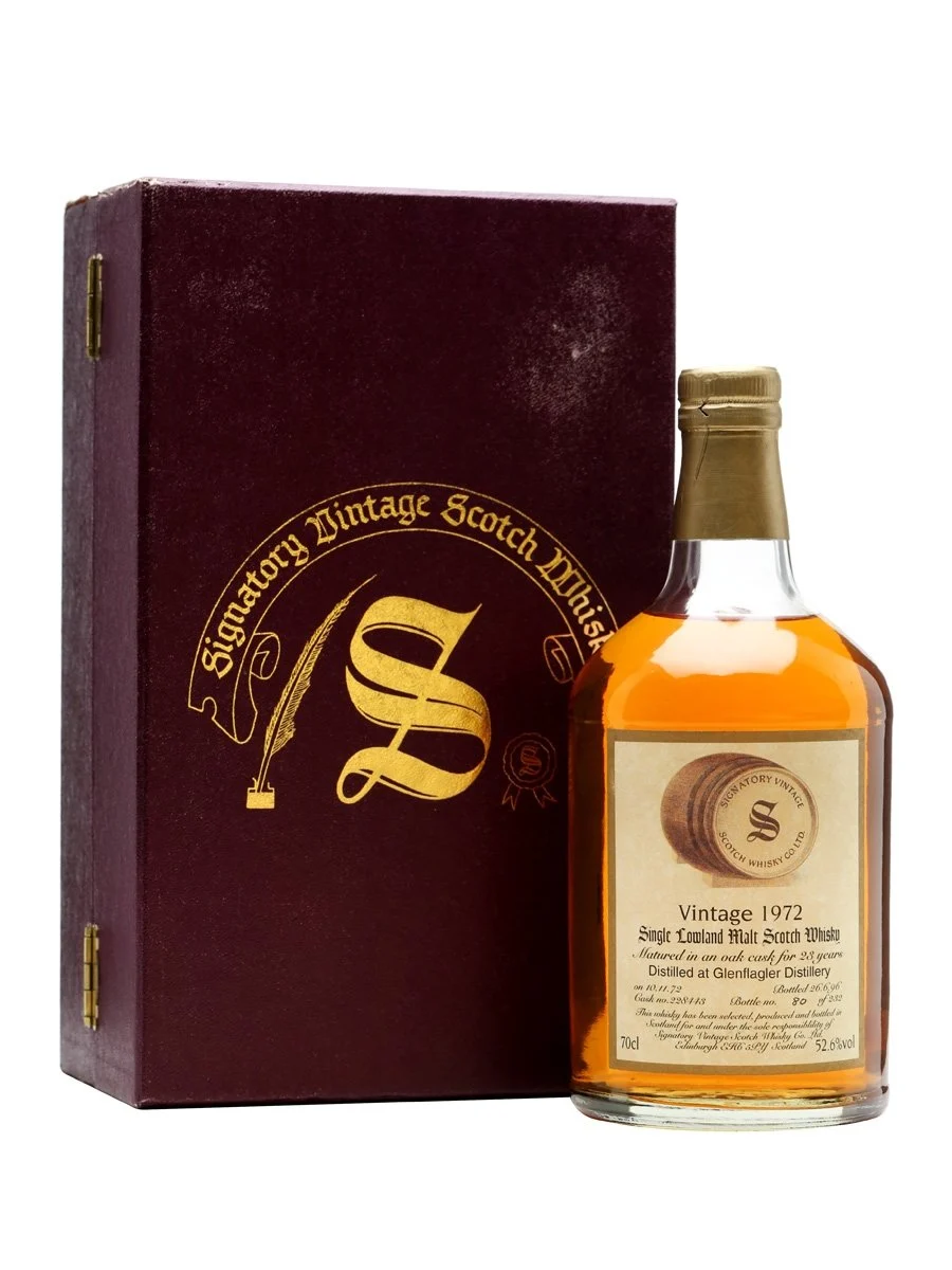 Glenflagler 1972 23 Year Old Signatory Lowland Single Malt Scotch Whisky | 700ML - Whiskey