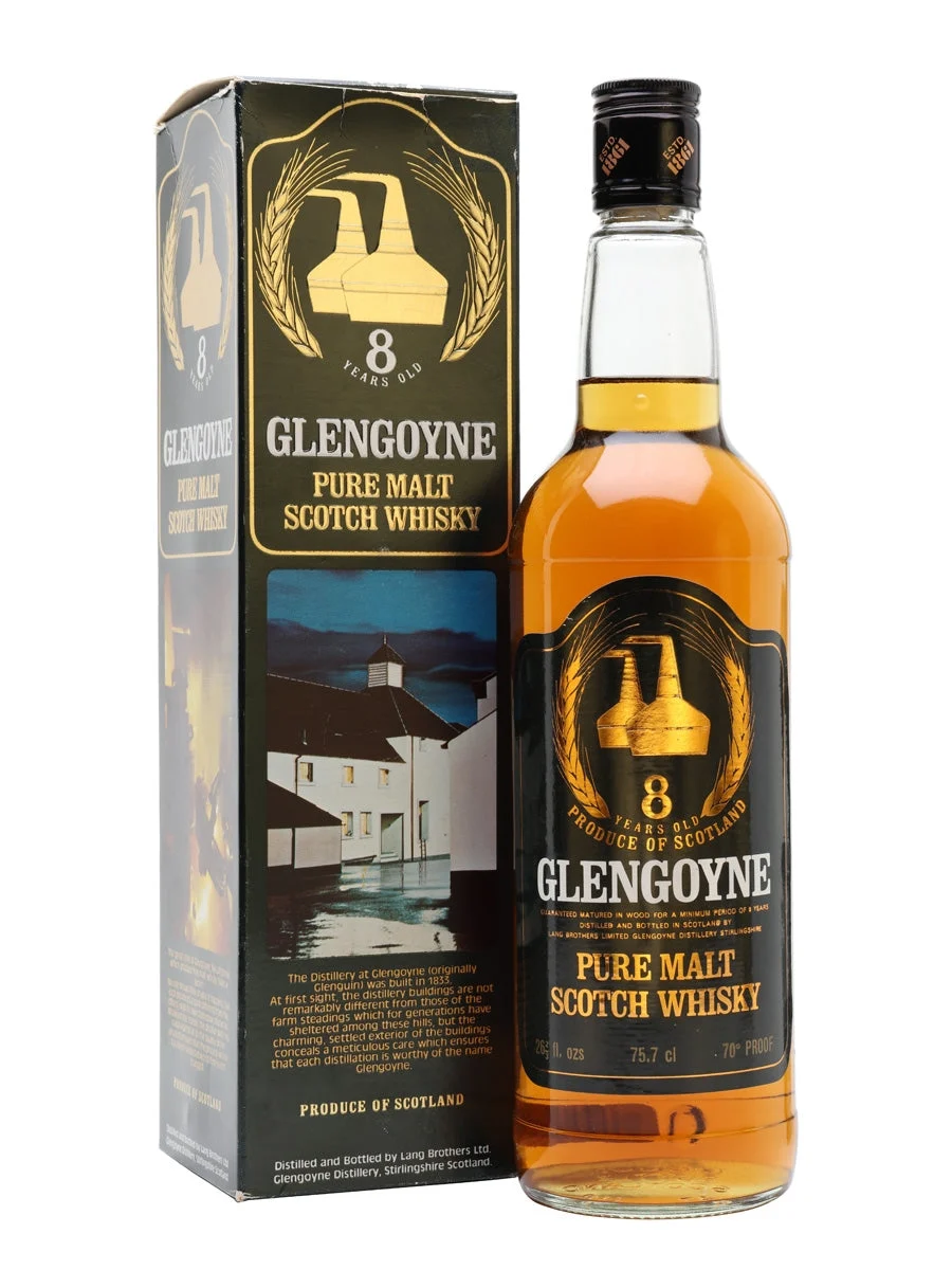 Glengoyne 8 Year Old Bot.1970s Highland Single Malt Scotch Whisky | 757ML - Whiskey