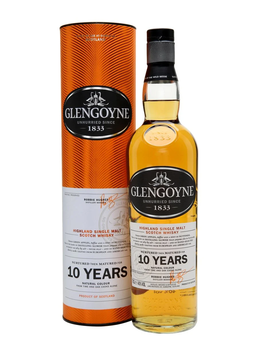Glengoyne 10 Year Old Highland Single Malt Scotch Whisky - Whiskey