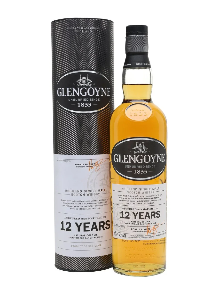 Glengoyne 12 Year Old Highland Single Malt Scotch Whisky - Whiskey