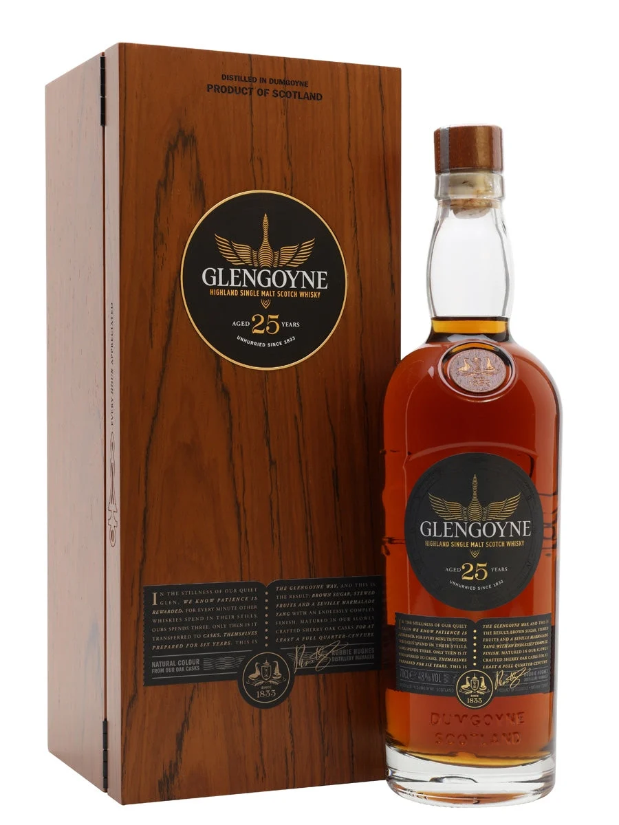 Glengoyne 25 Year Old Sherry Cask Highland Single Malt Scotch Whisky | 700ML - Whiskey