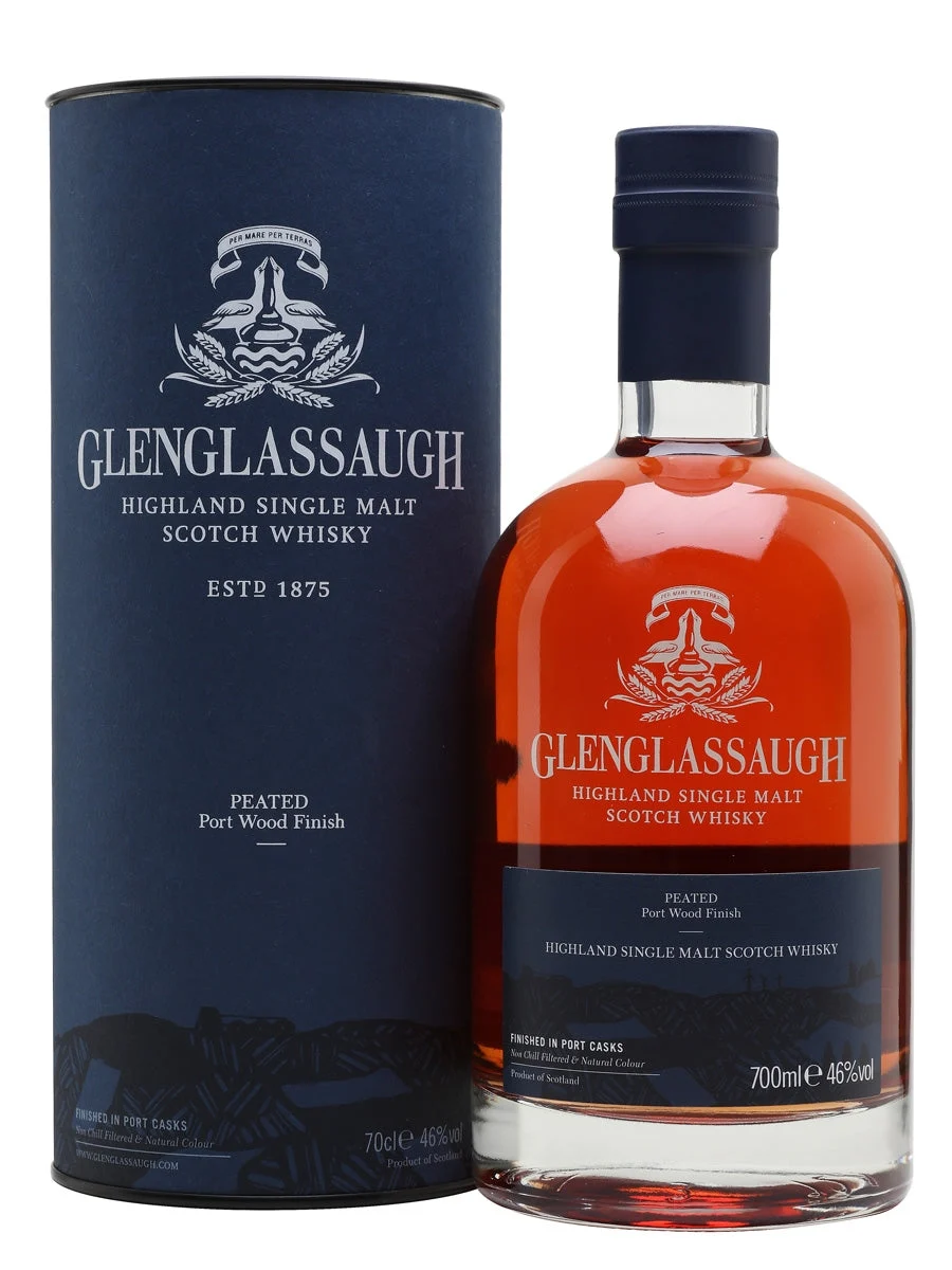 Glenglassaugh Peated Port Wood Finish Highland Single Malt Scotch Whisky | 700ML - Whiskey