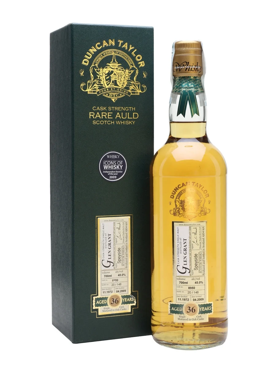 Glen Grant 1972 36 Year Old Duncan Taylor Speyside Single Malt Scotch Whisky | 700ML - Whiskey