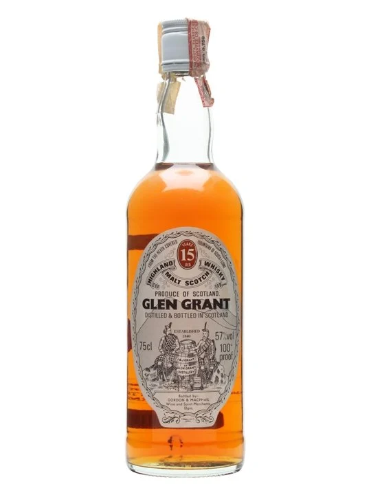 Glen Grant 15 Year Old Bot.1980s Gordon & Macphail Speyside Single Malt Scotch Whisky - Whiskey