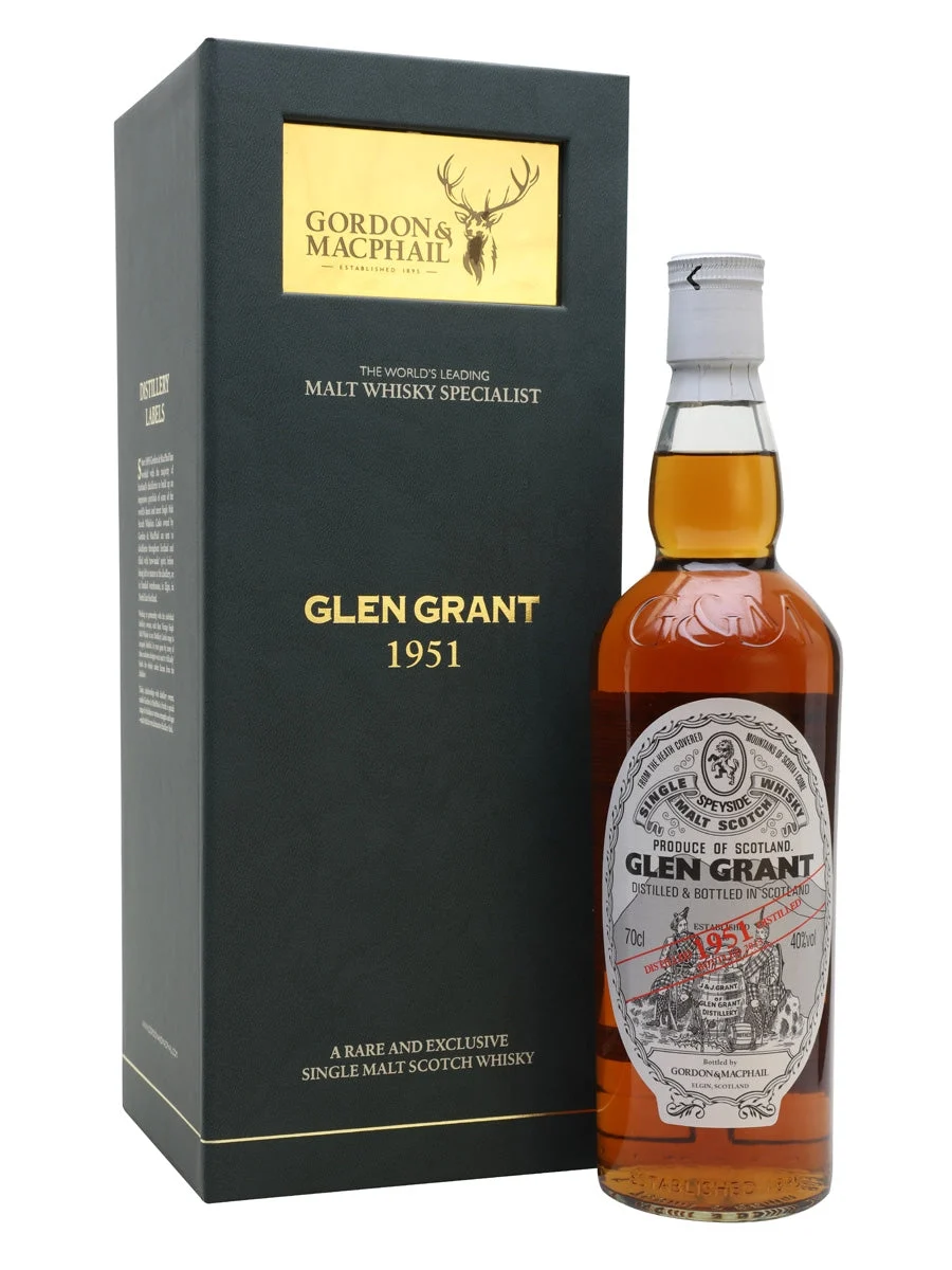 Glen Grant 1951 62 Year Old Gordon & Macphail Speyside Single Malt Scotch Whisky Gordon & MacPhail | 700ML - Whiskey