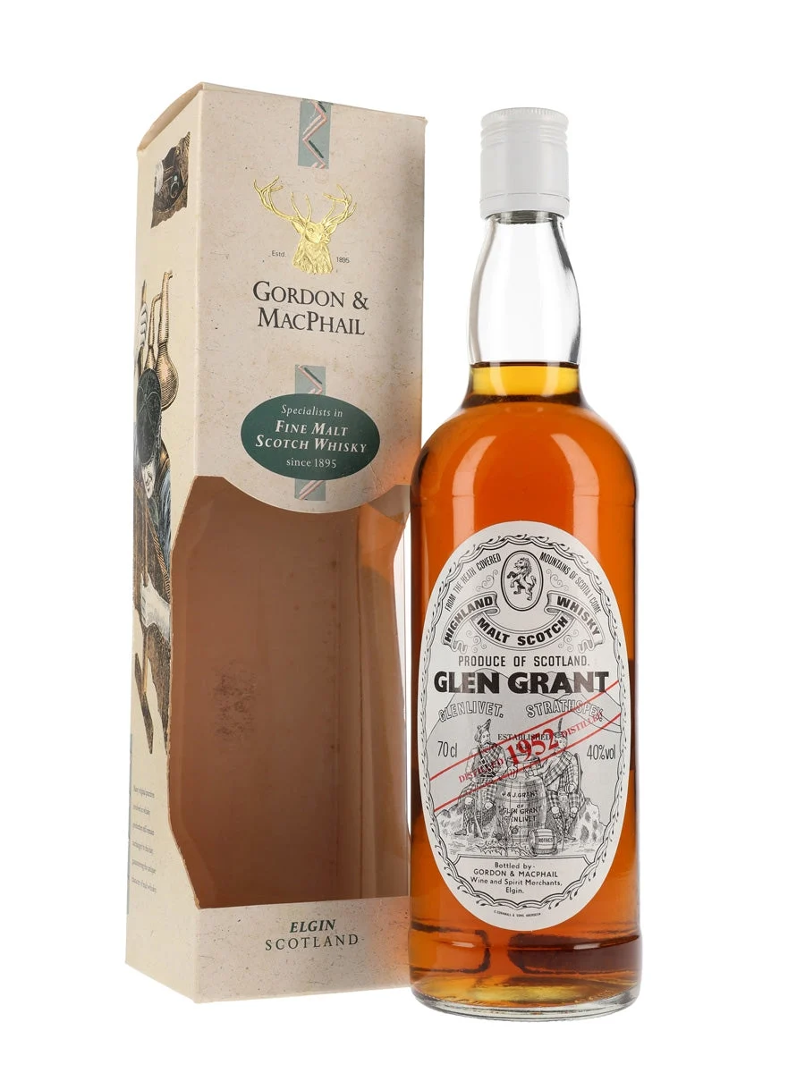 Glen Grant 1952 Bot.1990s Gordon & MacPhail Speyside Single Malt Scotch Whisky | 700ML - Whiskey