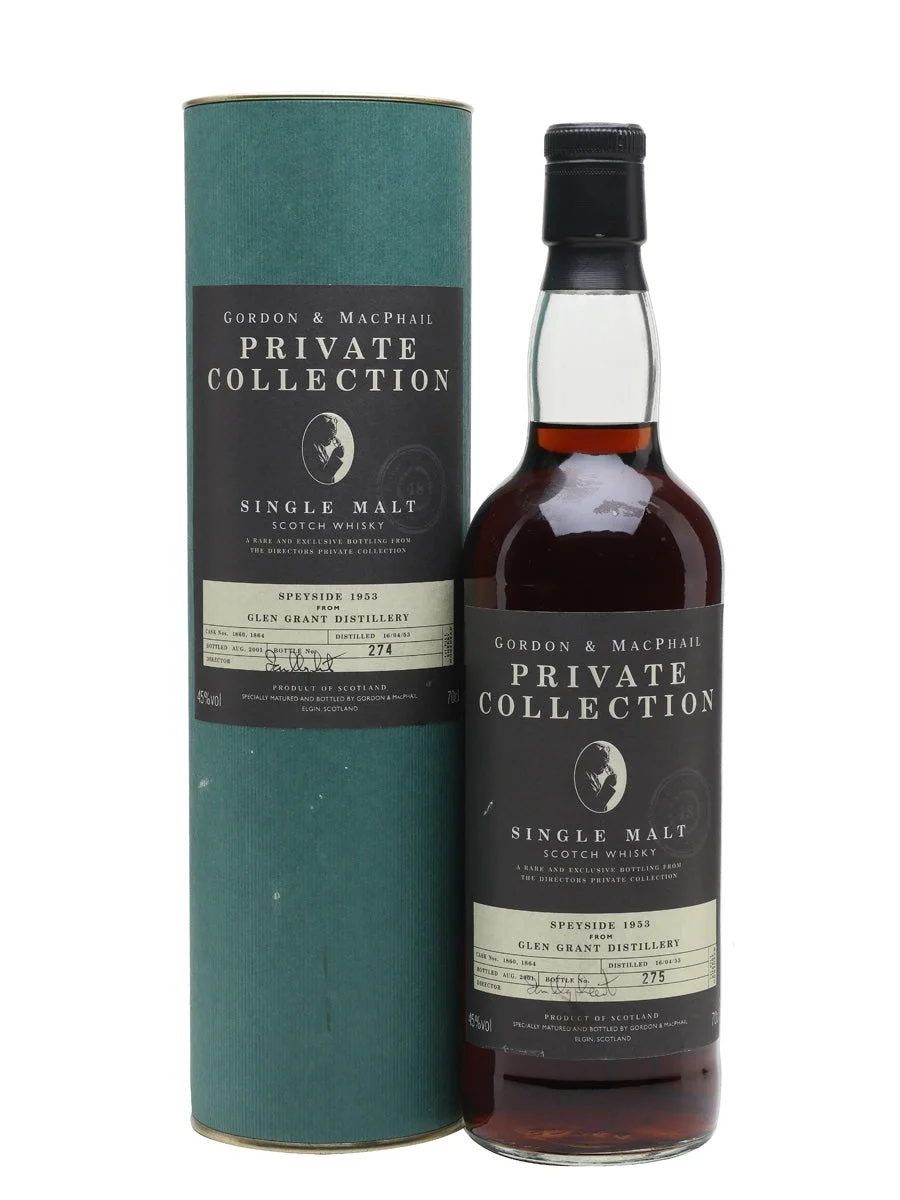 Glen Grant 1953 48 Year Old Sherry Cask Private Col. Speyside Single Malt Scotch Whisky | 700ML - Whiskey