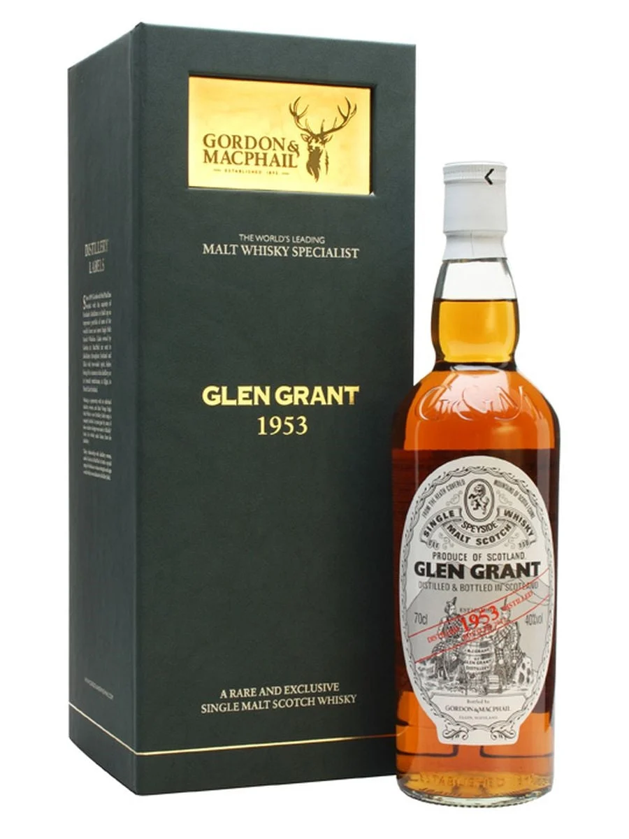 Glen Grant 1953 60 Year Old Gordon & Macphail Speyside Single Malt Scotch Whisky | 700ML - Whiskey