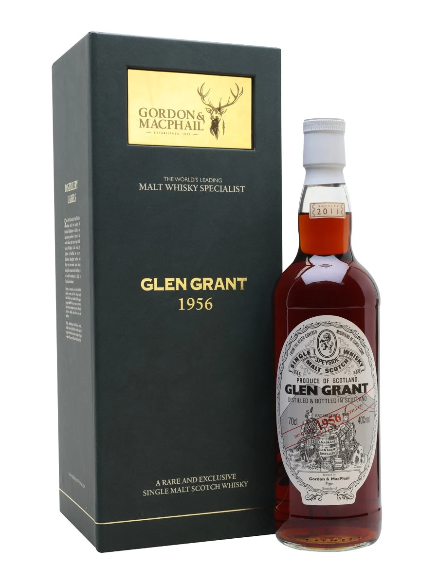 Glen Grant 1956 54 Year Old Gordon & Macphail Speyside Single Malt Scotch Whisky | 700ML - Whiskey