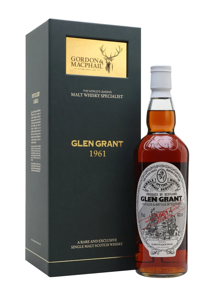 Glen Grant 1961 52 Year Old Gordon & Macphail Speyside Single Malt Scotch Whisky | 700ML - Whiskey